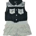 Selling with online payment: Pinkhouse Toddler/Little Girls Chambray & White Lace Romper 2T 3T