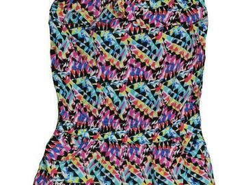 Selling with online payment: Pinkhouse Girls Multi-Color Geometric Printed Romper Size 4 5/6 6