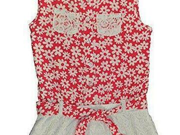 Selling with online payment: Pinkhouse Little/Big Girls Pink Floral Lace Detailed Romper 4 5/6