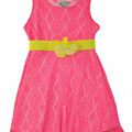Selling with online payment: Sweet Vintage Toddler/Little Girls Pink Laced Dress W/Belt 2T 3T 