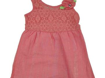 Selling with online payment: Sophie Fae Toddler/Little Girls Coral Laced Detail Dress Size 2T 