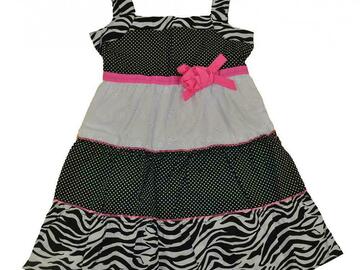 Selling with online payment: Sophie Fae Girls Polka Dot & Animal Print Dress Size 4 5  $24.99