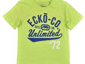 Selling with online payment: Ecko Unltd Toddler Boys Lime & Navy Graphic Logo Design Top Size 