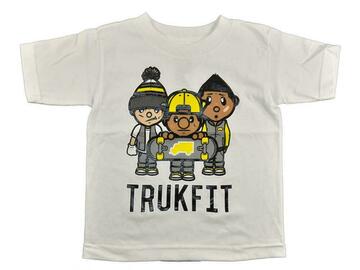 Selling with online payment: Trukfit Toddler Boys S/S White Logo Skateboard Design Top Size 2T
