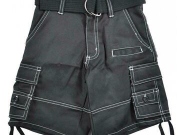 Selling with online payment: Street Property Boys Black Belted Cargo Short Size 4