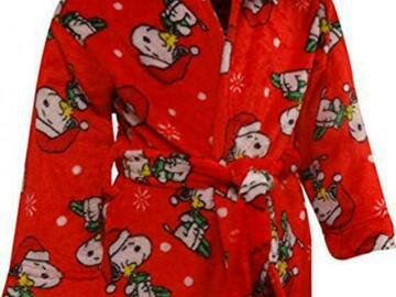 Selling with online payment: Peanuts Toddler Boys Plush Holiday Robe Size 2T 3T 4T