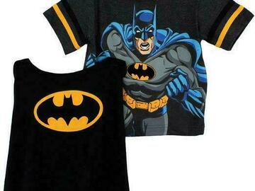 Selling with online payment: Batman Toddler Boys S/S T-Shirt & Cape Size 2T 3T 4T