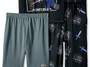 Selling with online payment: Minecraft Boys 3-Piece Pajama Pant Set Size 4 6 8 10 $38