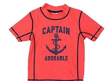 Selling with online payment: Carter's Infant Boys Captain Adorable Rashguard Top Size 6/9M 12M