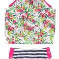 Selling with online payment: Skechers Big Girls Floral Two-Piece Tankini Set Swim Set Size 7 8