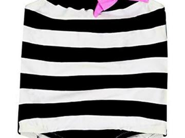 Selling with online payment: Kiko & Max Infant Girls Striped One-Piece Swimsuit Size 3/6M 6/9M