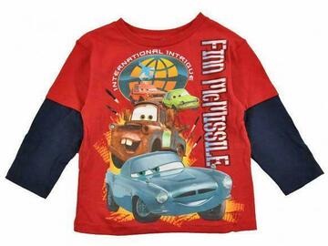 Selling with online payment: Cars Boys L/S Red & Multi Color Top Size 7 $29.99