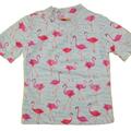 Selling with online payment: Tommy Bahama Girls White Flamingo Rashguard Top Size 2T 4T 5 6 7