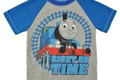 Selling with online payment: Thomas & Friends Toddler Boys S/S Gray Character Print Top Size 2