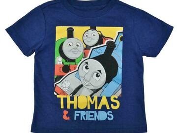 Selling with online payment: Thomas & Friends Toddler Boys S/S Navy Character Print Top Size 2
