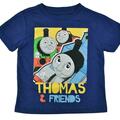 Selling with online payment: Thomas & Friends Toddler Boys S/S Navy Character Print Top Size 2