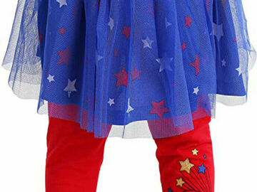 Selling with online payment: Wonder Woman Girls 2pc Tutu & Legging Set  Size 2T 3T 4T 4 5 6 6X