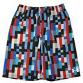 Selling with online payment: Under Armour Big Boys Red & Multi Color Printed Swim Short Size 1