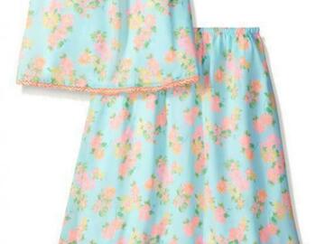 Selling with online payment: Pogo Club Girls Daisy Daydream 2pc Skirt Set with Accessory Size 