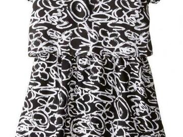 Selling with online payment: Pogo Club Girls Black & White Sarah Dress Size 4 5/6 6X $36