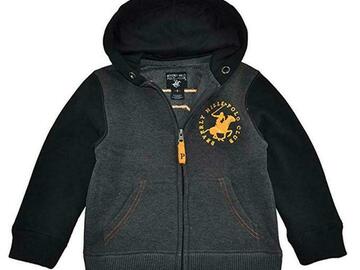 Selling with online payment: Beverly Hills Polo Club Little Boys Charcoal Fleece Hoodie Size 2