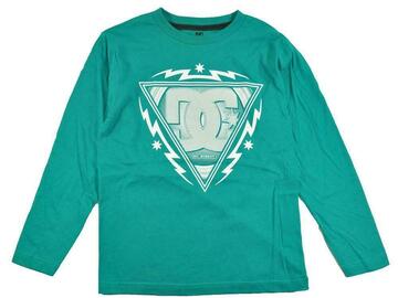 Selling with online payment: DC Shoes Big Boys L/S Teal & White Logo Top Size 10/12 14/16 18/2