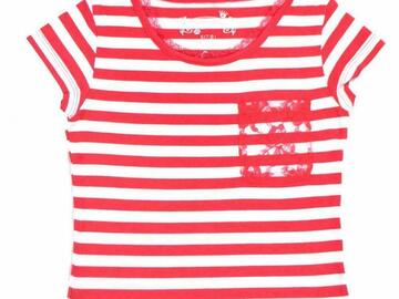 Selling with online payment: Dream Star Big Girls S/S Red & White Top Size 7/8 $24
