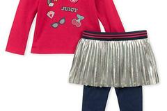 Selling with online payment: Juicy Couture Infant Girls Fuchsia 2pc Skegging Set Size 3/6M 6/9