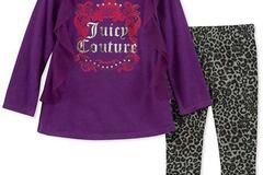 Selling with online payment: Juicy Couture Girls Purple Tunic & Legging Set Size 2T 3T 4T 4 5 