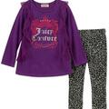Selling with online payment: Juicy Couture Girls Purple Tunic & Legging Set Size 2T 3T 4T 4 5 
