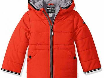 Selling with online payment: Osh Kosh B'gosh Infant Boys Red & Gray Puffer Jacket Size 12M 18M