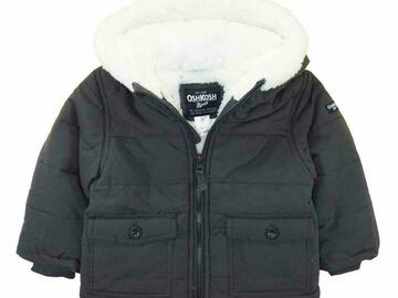 Selling with online payment: Osh Kosh B'gosh Toddler Boys Grey Sherpa Lined Jacket Size 2T 3T 