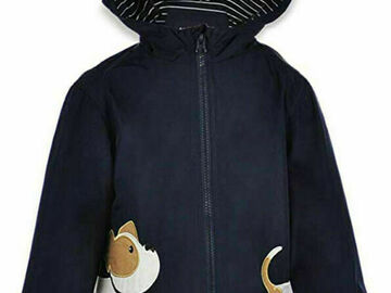 Selling with online payment: London Fog Toddler Boys Navy Puppy Rainslicker Jacket Size 2T 3T 