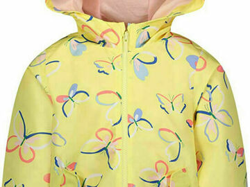 Selling with online payment: Carter's Girls Yellow Butterfly Rainslicker Jacket Size 4 5/6 6X