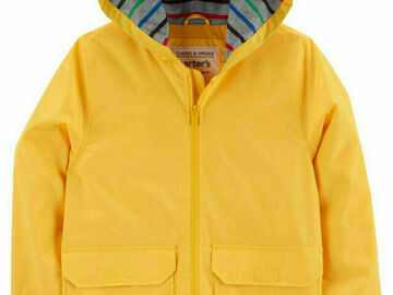 Selling with online payment: Carter's Boys Yellow Rainslicker Jacket Size 4 5/6 7 