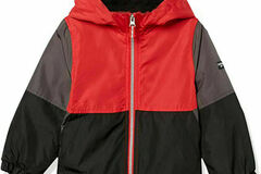 Selling with online payment: Osh Kosh B'gosh Boys Red & Black Fleece Lined Jacket Size 4 5/6 7