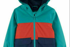 Selling with online payment: Carter's Boys Turquoise Rainslicker Jacket Size 4 5/6 7 