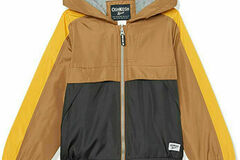 Selling with online payment: Osh Kosh B'gosh Boys Brown & Orange Fleece Lined Jacket Size 4 5/