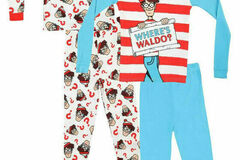 Selling with online payment: Where's Waldo Boys 4pc Pajama Pant Set Size 4 6 8 10