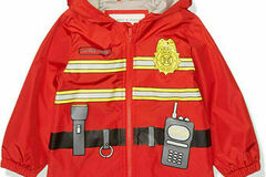 Selling with online payment: Carter's Boys Red Fireman Rainslicker Jacket Size 4 5/6 7 