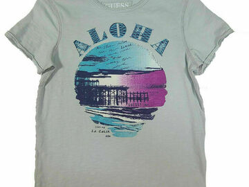 Selling with online payment: Guess Boys Boys Blue Aloha Top Size 7 