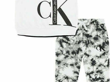 Selling with online payment: Calvin Klein Girls 2 Pieces Jogger Set Size 2T 3T 4T 4 5 6 6X