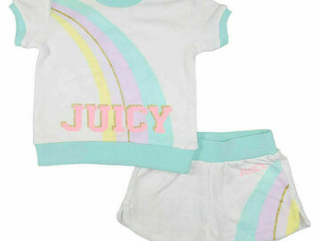 Selling with online payment: Juicy Couture Girls Two-Piece Short Set Size 4 5 6 6X