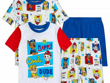 Selling with online payment: Paw Patrol Boys 4pc Pajama Short Set Size 4 6 8 10