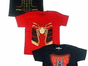 Selling with online payment: Marvel Boys Three-Pack Spider-man T-Shirts Size 4 5 7 8 10