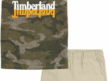 Selling with online payment: Timberland Boys 2 Pieces Deep Lichen Green Tank Short Size 2T, 3T