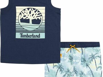 Selling with online payment: Timberland Boys 2 Pieces Tank Short Set Size 2T, 3T, 4T, 4, 5, 6,