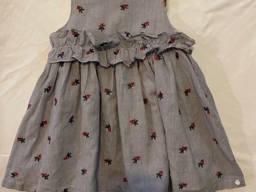 Selling with online payment: $124 Tartine Et Chocolat 3 3T Embroidered Cherry Dress Ruffle  
