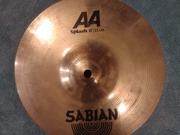 Selling with online payment: Sabian AA 10" Splash Cymbal 