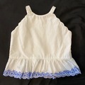 Selling with online payment: Janie And Jack 2 2T Spring Gazebo Peplum Shirt Tank Top Blue 